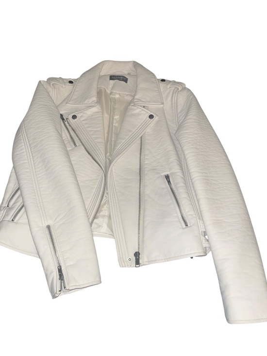 bagatelle Jackets & Blazers - bagatelle White Moto Leather Jacket